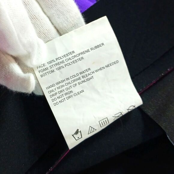 NWOT Body Glove Child Size L Short Arm Springsuit Wetsuit Pink Violet Zip Surf - Picture 4 of 9